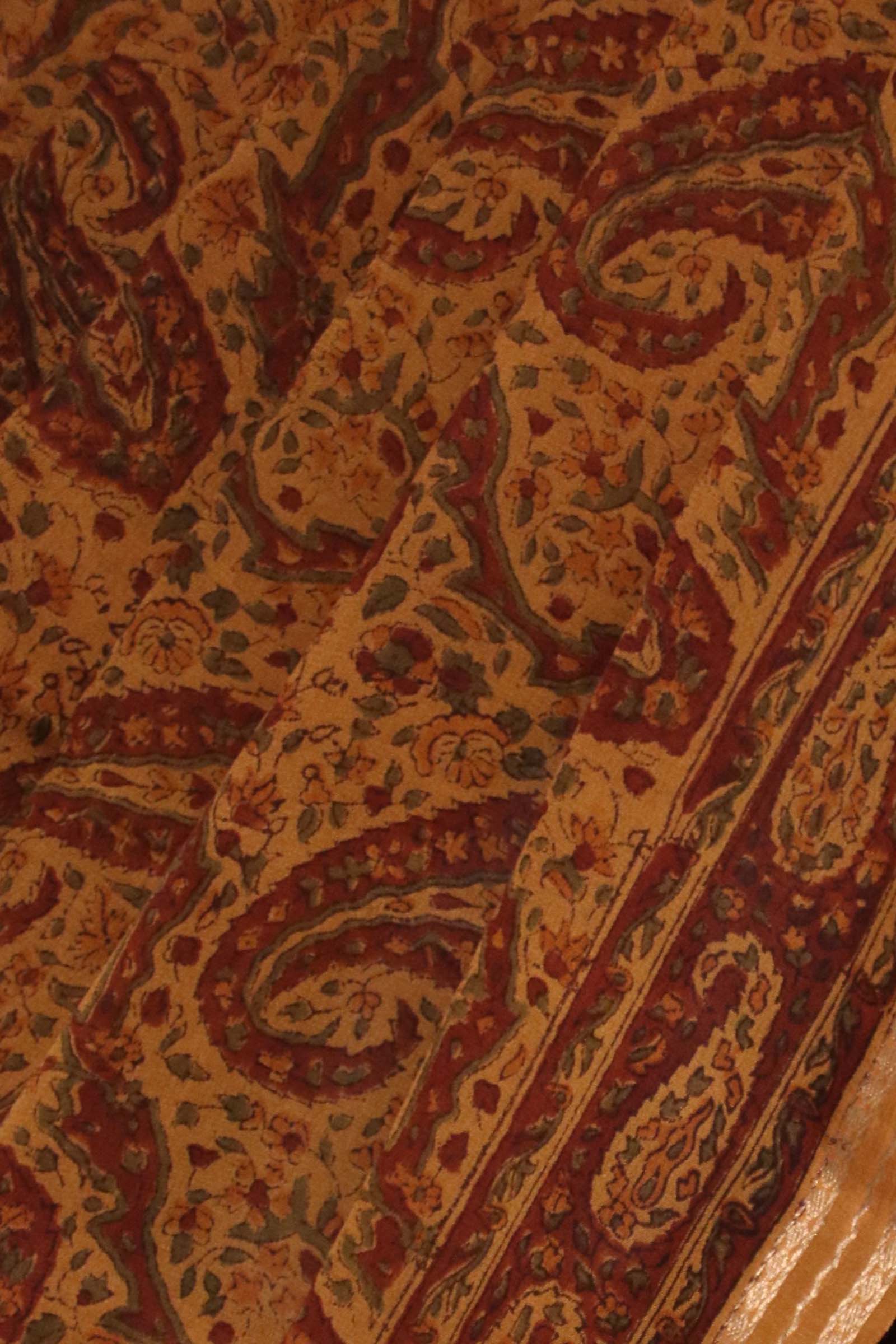 Pure Floral Zari Crepe Silk Saree AL203757